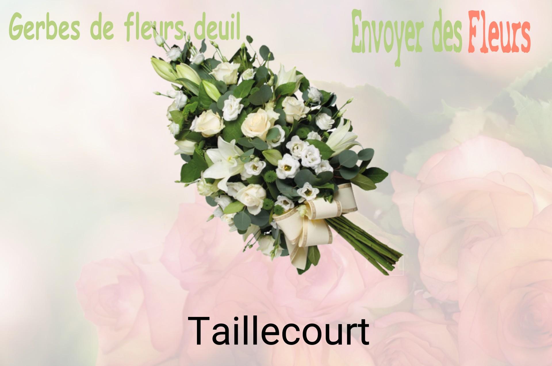 Gerbe de fleurs de deuil livrée à Taillecourt